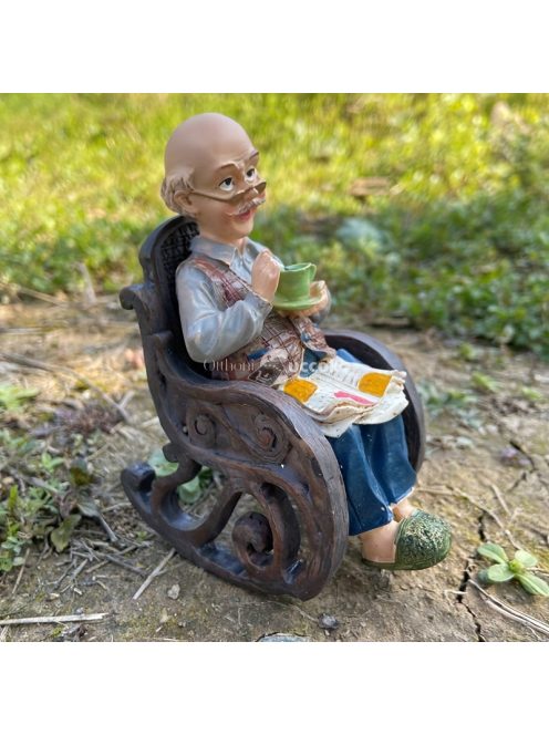 Idős Pár Figura Dekor