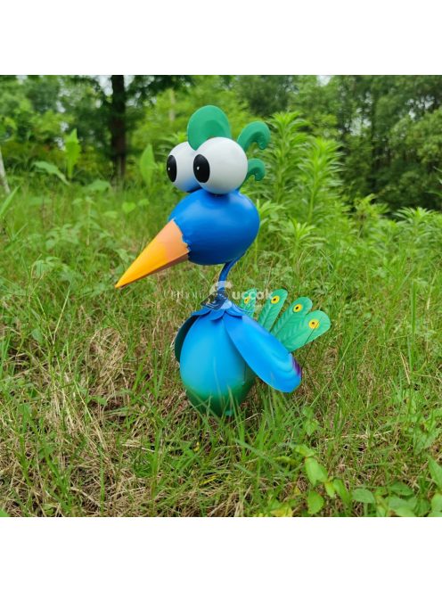 Páva Fém Kerti Dekoráció