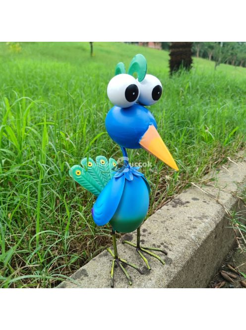 Páva Fém Kerti Dekoráció