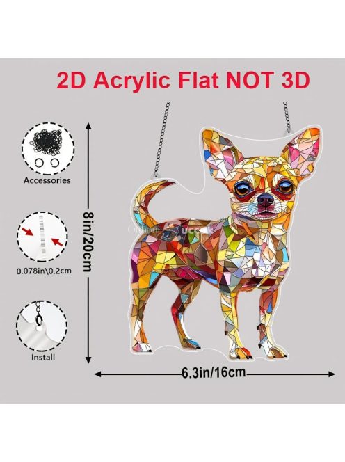 akril, csivava napfogó kerti dekoráció