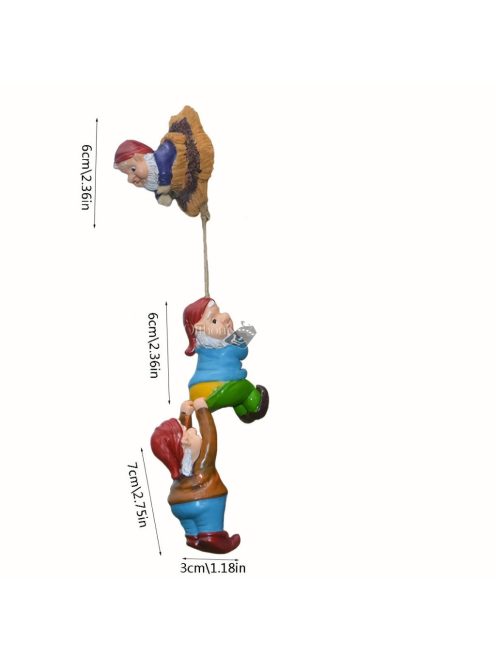 3db Mászó Manó Dekoráció