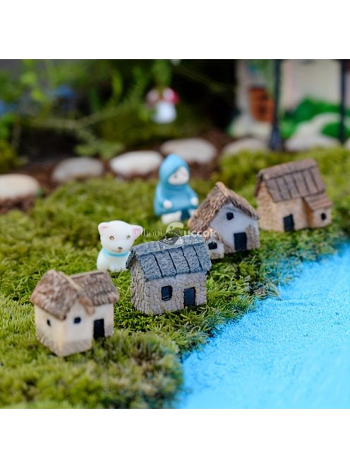 4 darabos miniatűr ház készlet