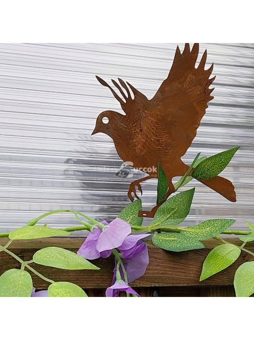 5db Rozsdás Madár Dekoráció