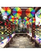 Kerti szivárvány dekoráció