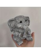 Aranyos Szürke Bébi Elefánt szobor