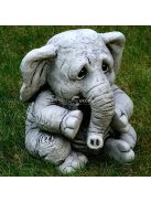Aranyos Szürke Bébi Elefánt szobor