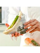 1 tekercs, vintage újság mintájú pergamenpapír, eldobható levegősütő papír