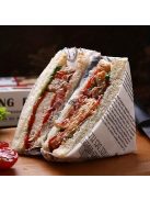 1 tekercs, vintage újság mintájú pergamenpapír, eldobható levegősütő papír