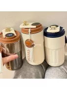 Retro Termosz Rozsdamentes Acél Szivárgásmentes Fedéllel