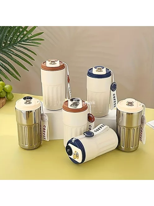 Retro Termosz Rozsdamentes Acél Szivárgásmentes Fedéllel