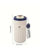 Retro Termosz Rozsdamentes Acél Szivárgásmentes Fedéllel