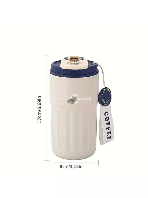 Retro Termosz Rozsdamentes Acél Szivárgásmentes Fedéllel