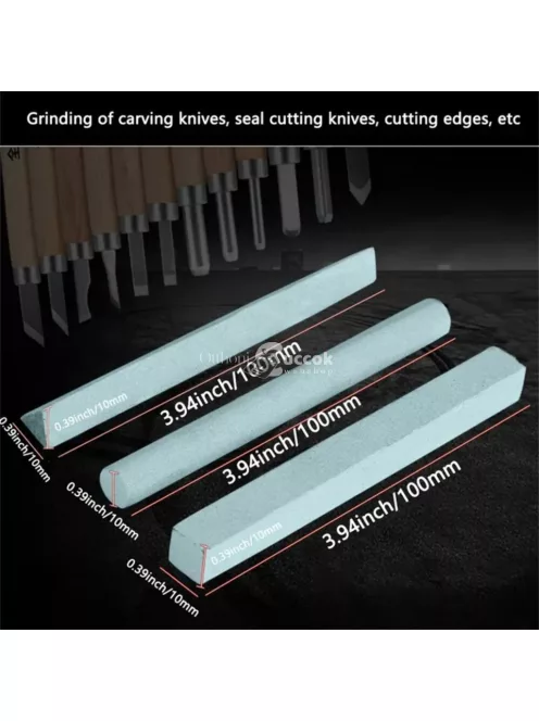 3 darabos Professzionális Szilícium-karbid Élezőkő Készlet