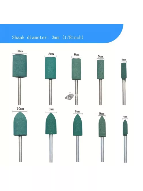 100 darabos Gumi Polírozó és Csiszoló Készlet Tárolódobozzal