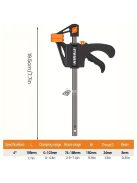 4 hüvelykes gyorskioldó faipari bilincs