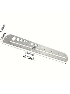 Többfunkciós rozsdamentes acél profilvonalzó