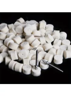   102 darabos gyapjú polírozó kerék készlet forgószerszámokhoz