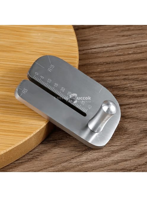 Rozsdamentes acél műbőr vágódeszka készlet precíziós vonalzóval