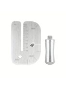 Rozsdamentes acél műbőr vágódeszka készlet precíziós vonalzóval