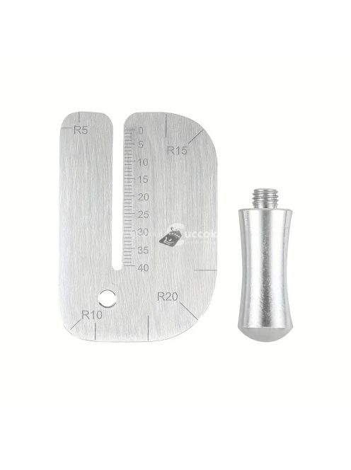 Rozsdamentes acél műbőr vágódeszka készlet precíziós vonalzóval