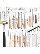 Professzionális Műbőr Kézműves Eszközkészlet