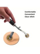 Rozsdamentes Acél Áthúzó Jelölőkerék Bőrművességhez és Varráshoz