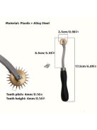 Rozsdamentes Acél Áthúzó Jelölőkerék Bőrművességhez és Varráshoz