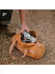   Erős vászon szerszámtáska széles szájú kialakítással