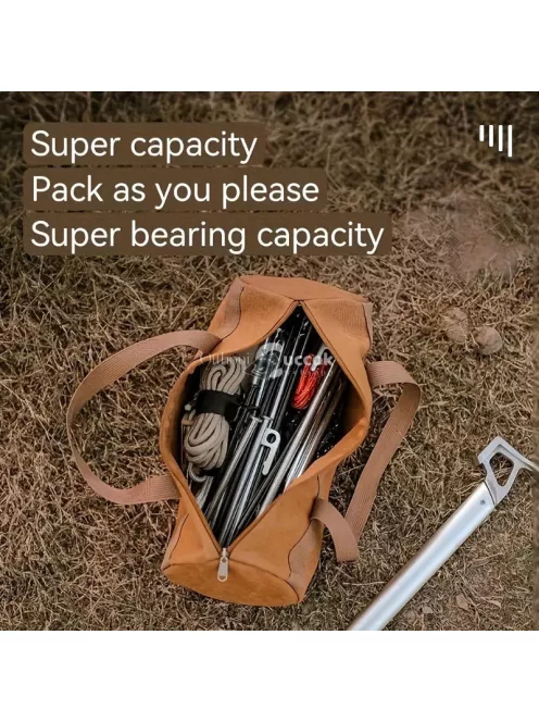 Erős vászon szerszámtáska széles szájú kialakítással