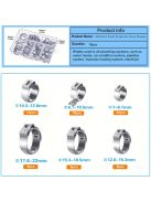 70 db rozsdamentes acél tömlőbilincs készlet