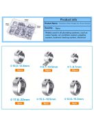 70 db rozsdamentes acél tömlőbilincs készlet