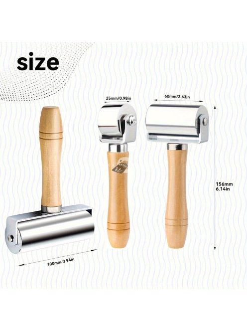 Prémium Műbőr Kézműves Görgőkészlet