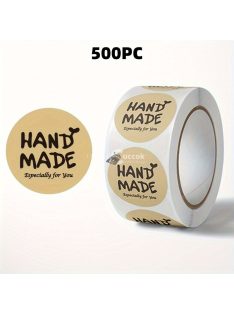   500db/tekercs Kerek Pecsétmatricák KÉZI GYÁRTÁS Címkék