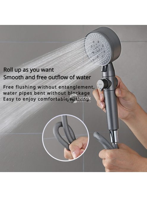 Rugalmas és Tartós Nylon Fonott Zuhanytömlő