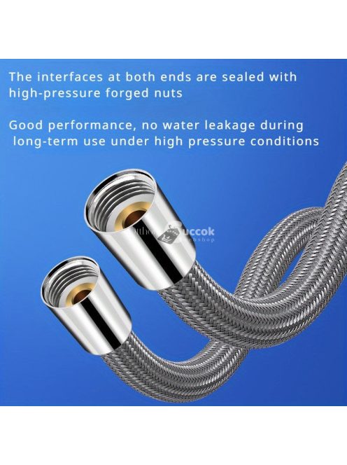 Rugalmas és Tartós Nylon Fonott Zuhanytömlő