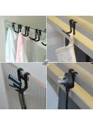 4db Alumínium Fúrás Nélküli törölköző akasztó