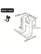 4db Alumínium Fúrás Nélküli törölköző akasztó