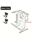 4db Alumínium Fúrás Nélküli törölköző akasztó