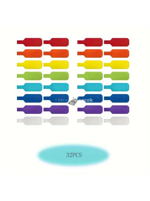 32 db többszínű kábelkötegelő írható felülettel