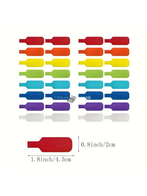 32 db többszínű kábelkötegelő írható felülettel