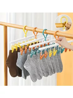 8 Kapcsos Műanyag Akasztó