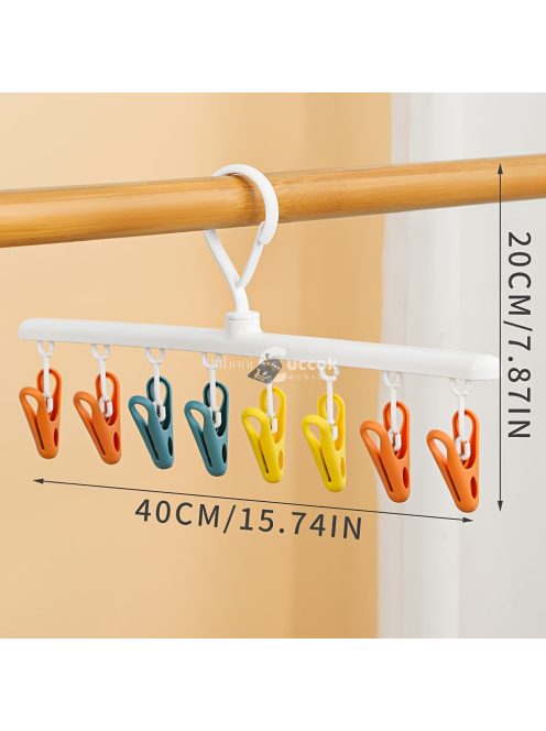 8 Kapcsos Műanyag Akasztó