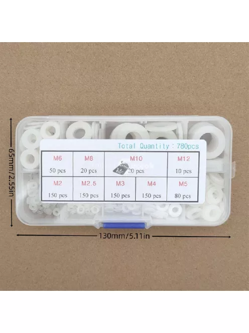 780db Fehér Nylon Műanyag Tömítőkészlet