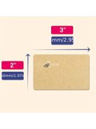 Barna címkéző Papír Matrica