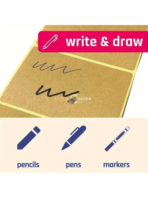 Barna címkéző Papír Matrica