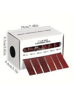 Alumínium-oxid csiszolópapír tekercs készlet adagolóval