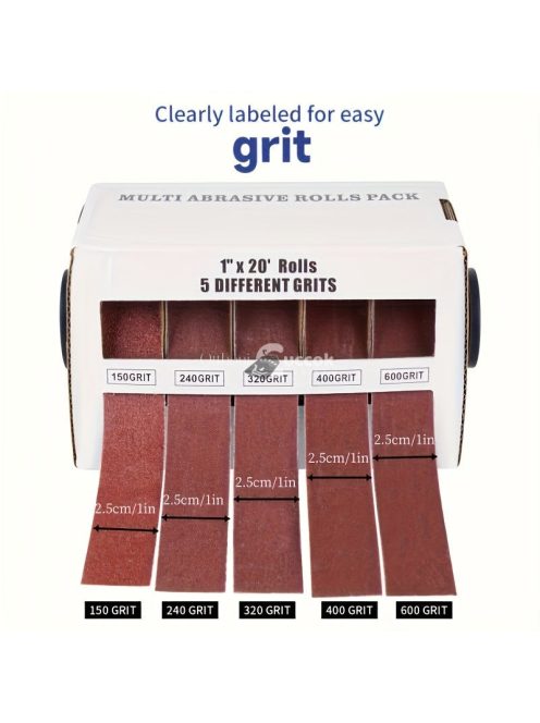 Alumínium-oxid csiszolópapír tekercs készlet adagolóval