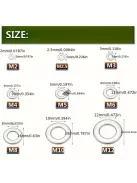 180 darabos rozsdamentes acél lapos alátét készlet