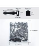 100 db műanyag kábelkötegelő, falra szerelhető kábelrendező klipek