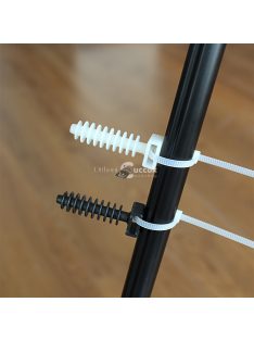   100 db műanyag kábelkötegelő, falra szerelhető kábelrendező klipek